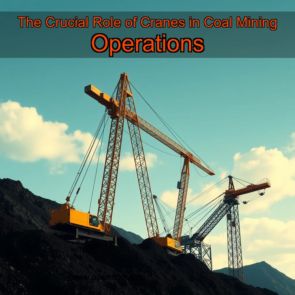 You are currently viewing The Crucial Role of Cranes in Coal Mining Operations
