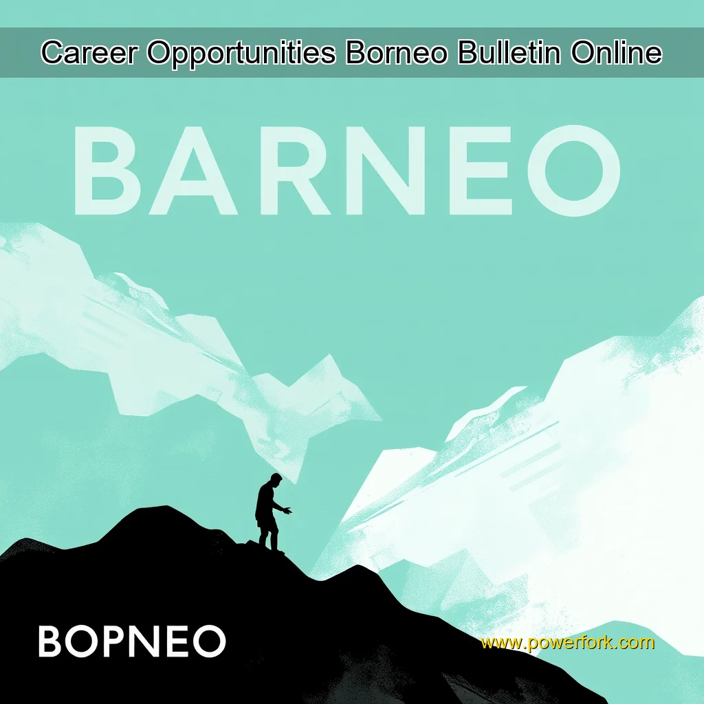 Artistic representation for Career Opportunities Borneo Bulletin Online