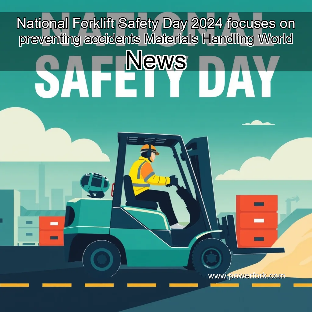 Artistic representation for National Forklift Safety Day 2024 focuses on preventing accidents Materials Handling World News