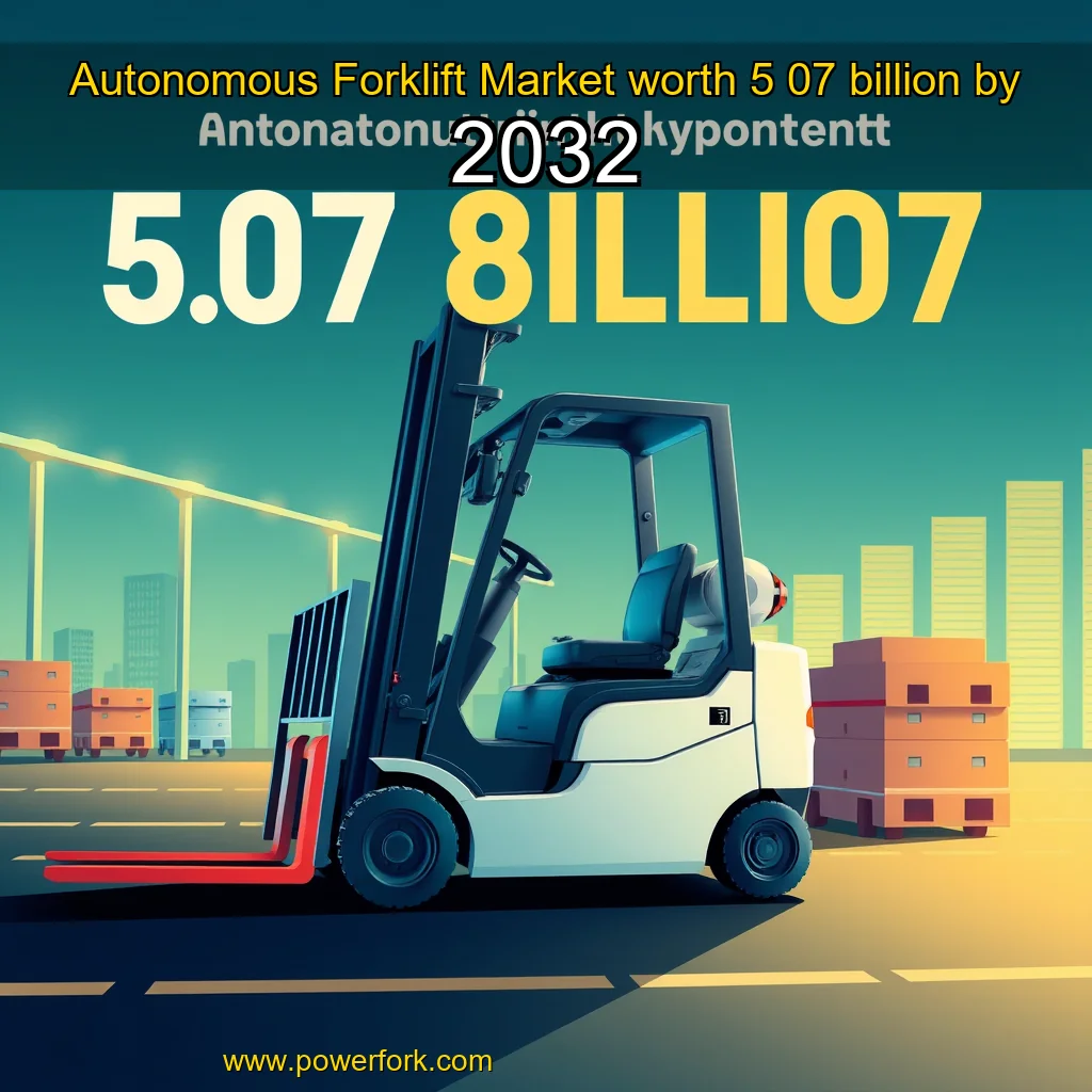 Read more about the article Autonomous Forklift Market worth 5  07 billion by 2032