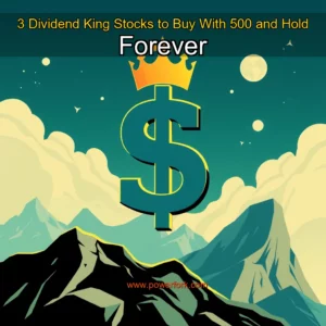 Read more about the article 3 Dividend King Stocks to Buy With 500 and Hold Forever