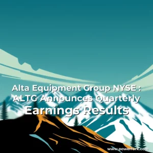 Read more about the article Alta Equipment Group  NYSE : ALTG  Announces Quarterly Earnings Results
