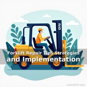 Artistic representation for Forklift Repair Tips Strategies and Implementation
