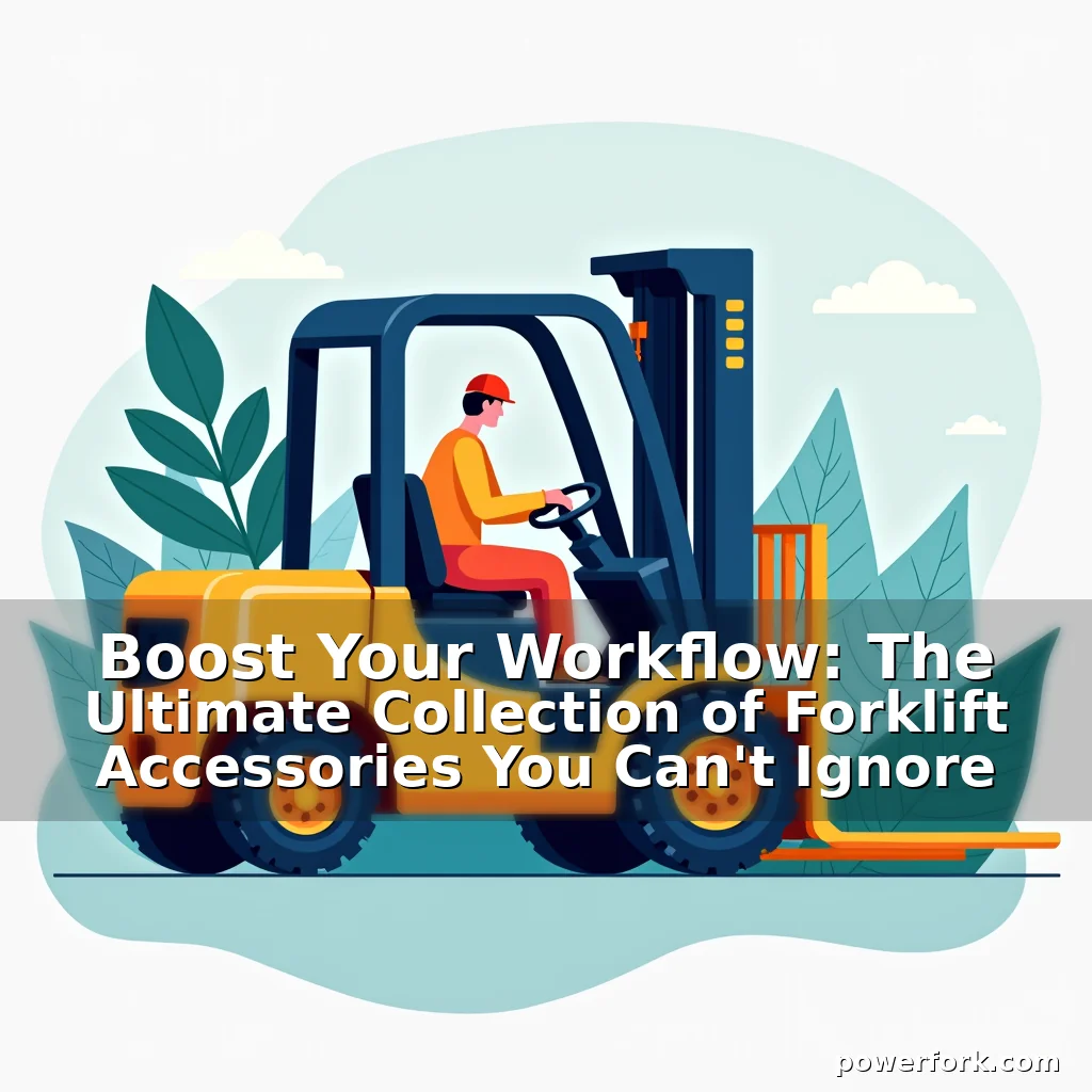 Read more about the article Boost Your Workflow: The Ultimate Collection of Forklift Accessories You Can’t Ignore