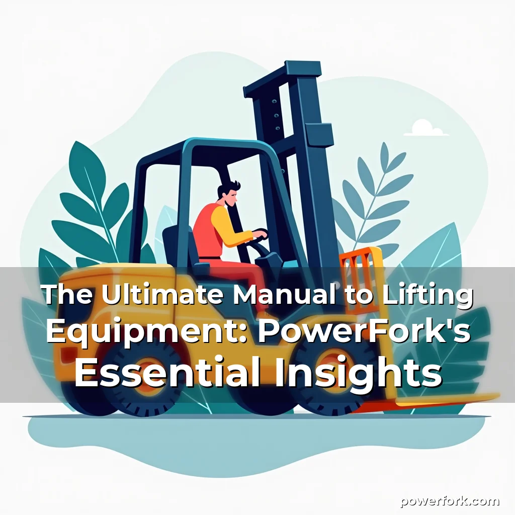 Read more about the article The Ultimate Manual to Lifting Equipment: PowerFork’s Essential Insights