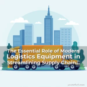 Read more about the article The Essential Role of Modern Logistics Equipment in Streamlining Supply Chain Operations
