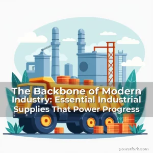 Artistic representation for The Backbone of Modern Industry: Essential Industrial Supplies That Power Progress