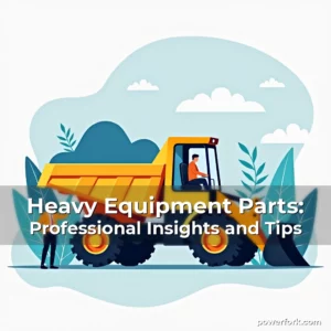 Read more about the article Heavy Equipment Parts: Professional Insights and Tips