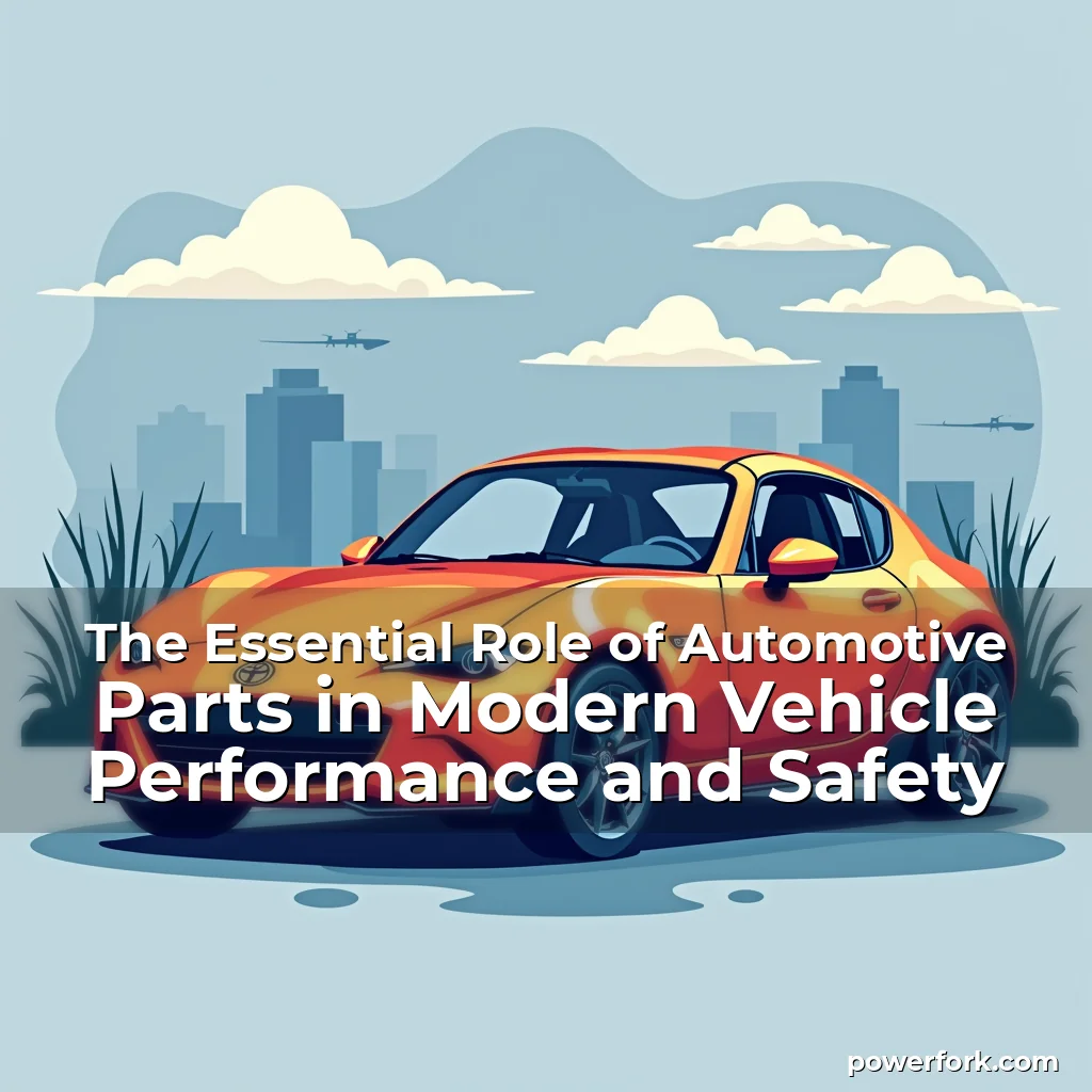 Read more about the article The Essential Role of Automotive Parts in Modern Vehicle Performance and Safety